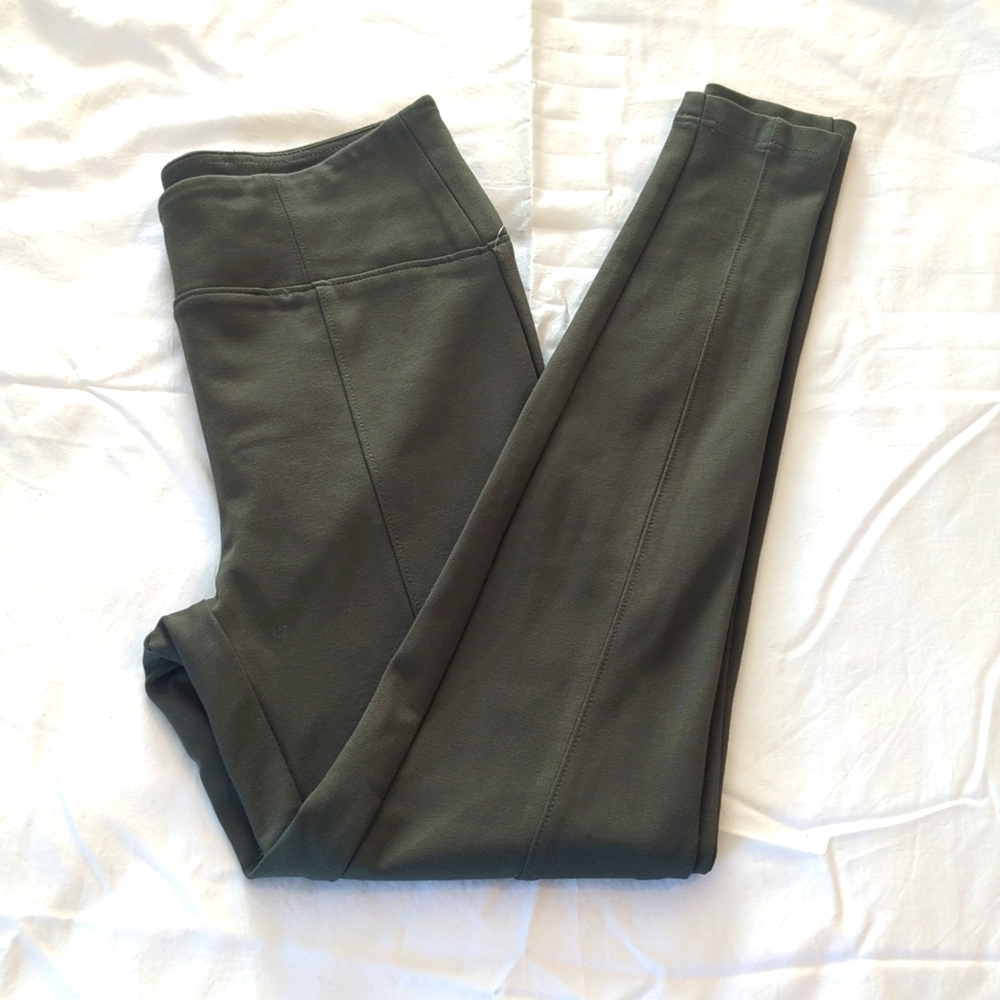 Zac & Rachel figure defining green small size women's tights.